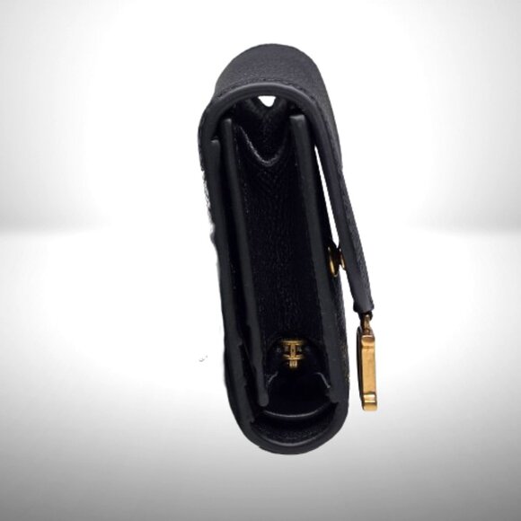 Dior Saddle Lotus Wallet in Black Grained Calfskin Leather - New - Picture 3 of 7